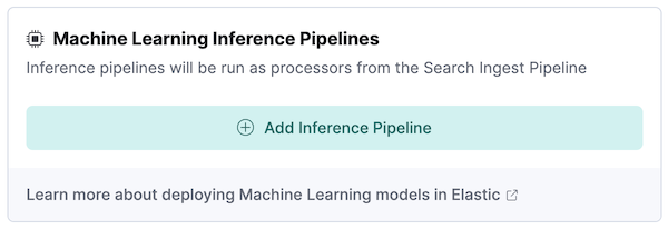 Add Inference Pipeline