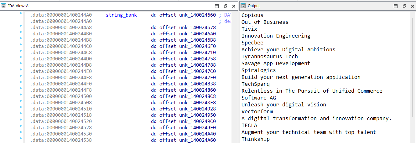 WARMCOOKIE string bank
