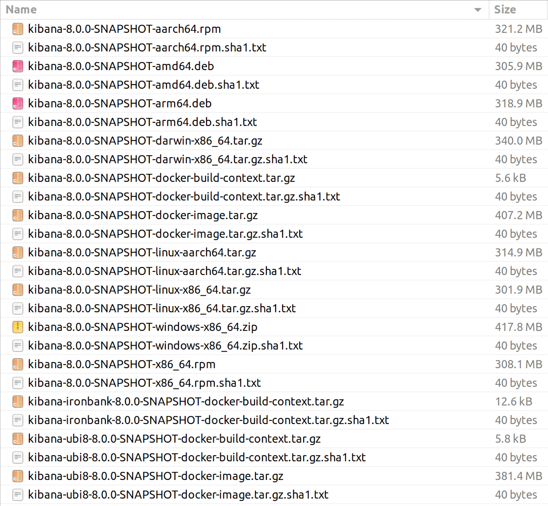 Target Folder Outlook With a Kibana Distributable And OS Packages