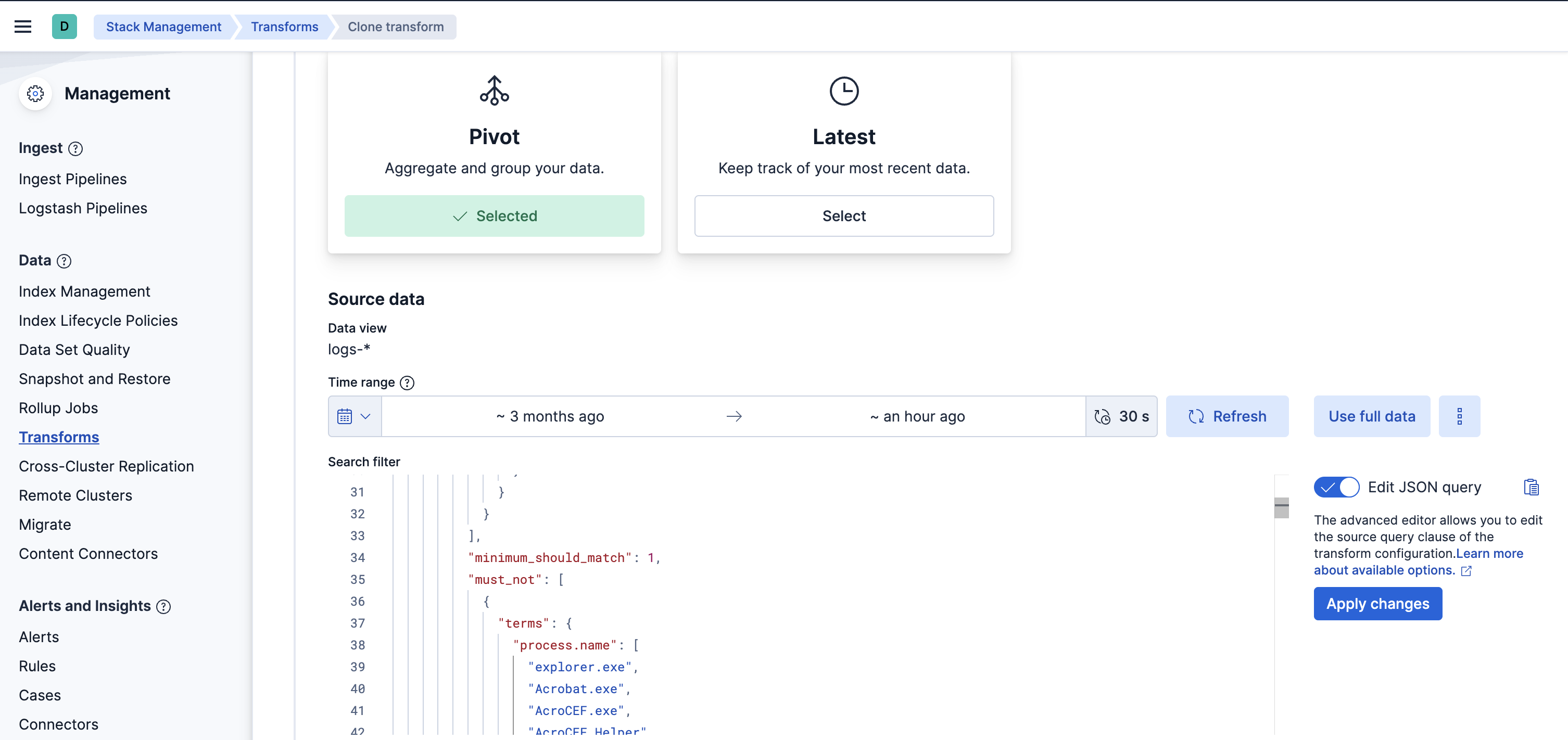 Network Beaconing Identification transform Network Beaconing Identification transform