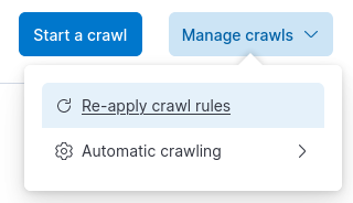 re apply crawl rules