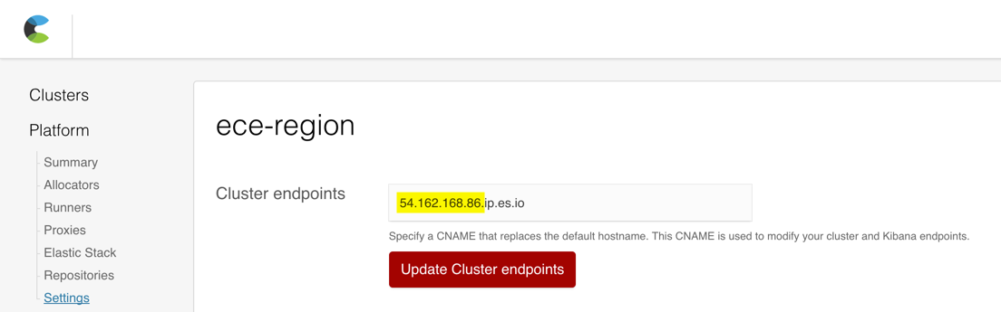 Public IP address is used for cluster endpoints in the Cloud UI