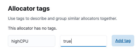 Adding key-value pairs as an allocator tags