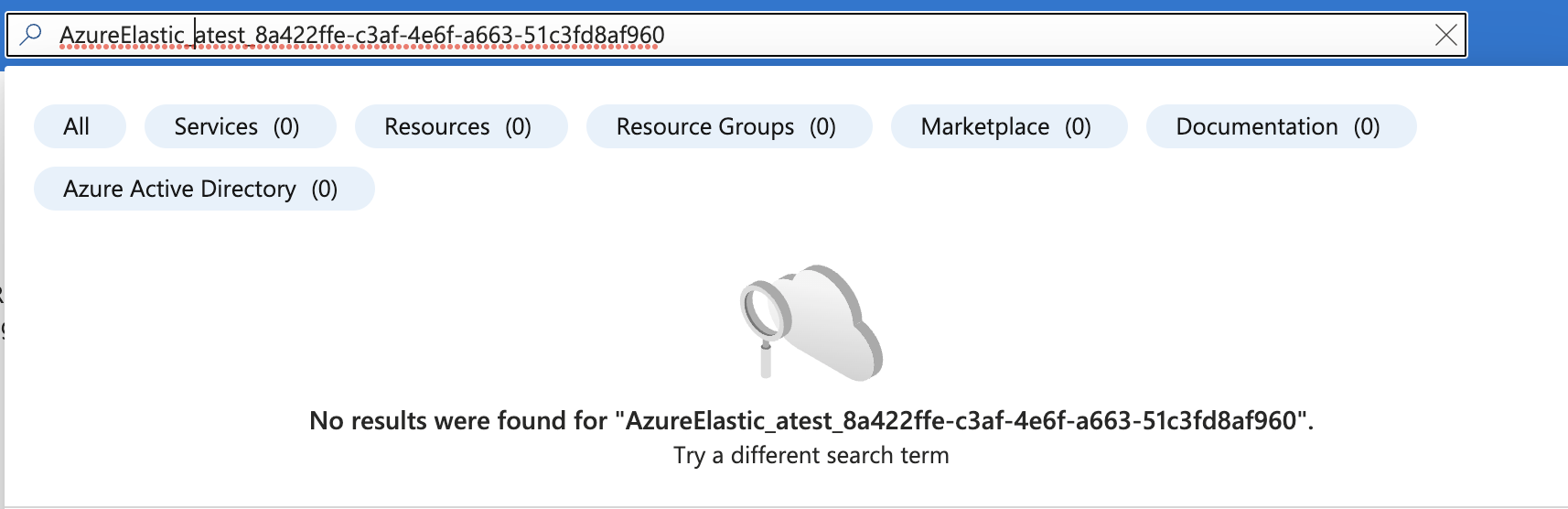 Instance ID not found error in Azure console