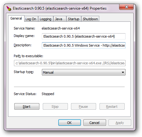 Windows Service Manager GUI