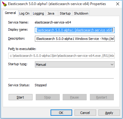 Windows Service Manager GUI
