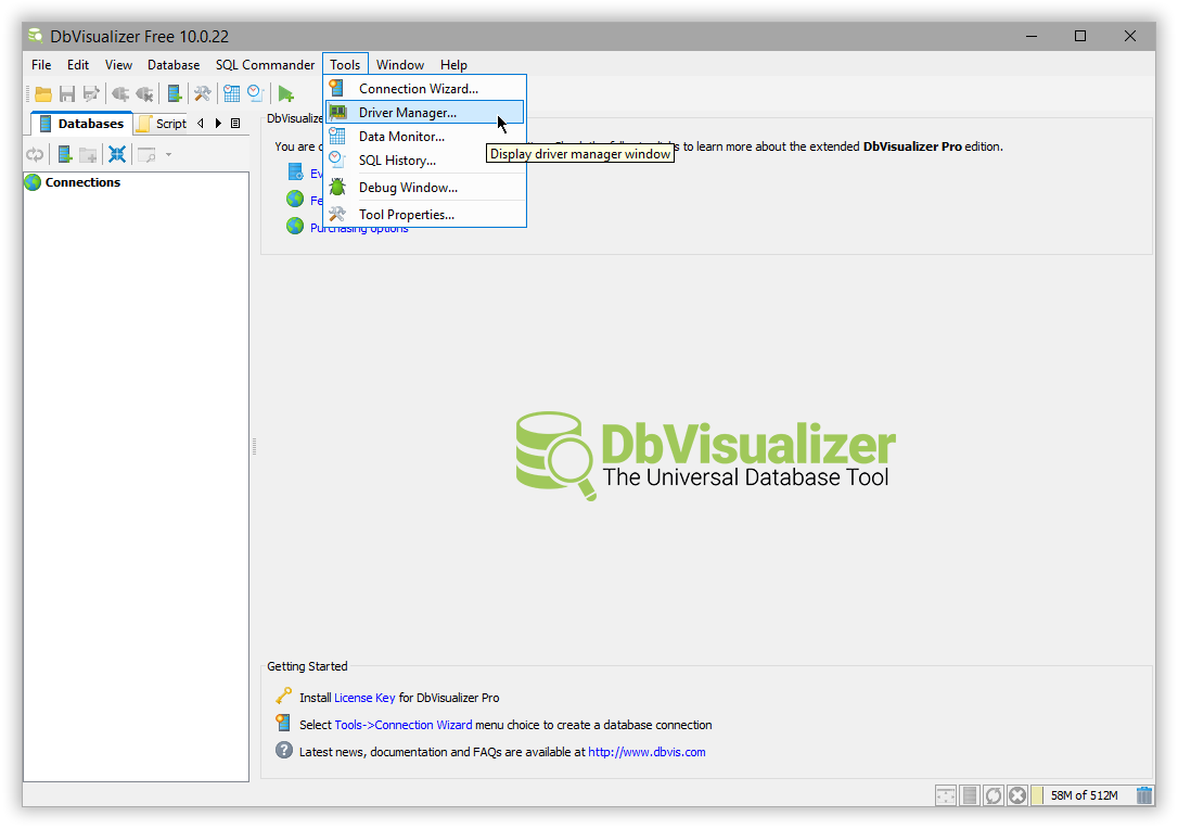 dbvisualizer pro