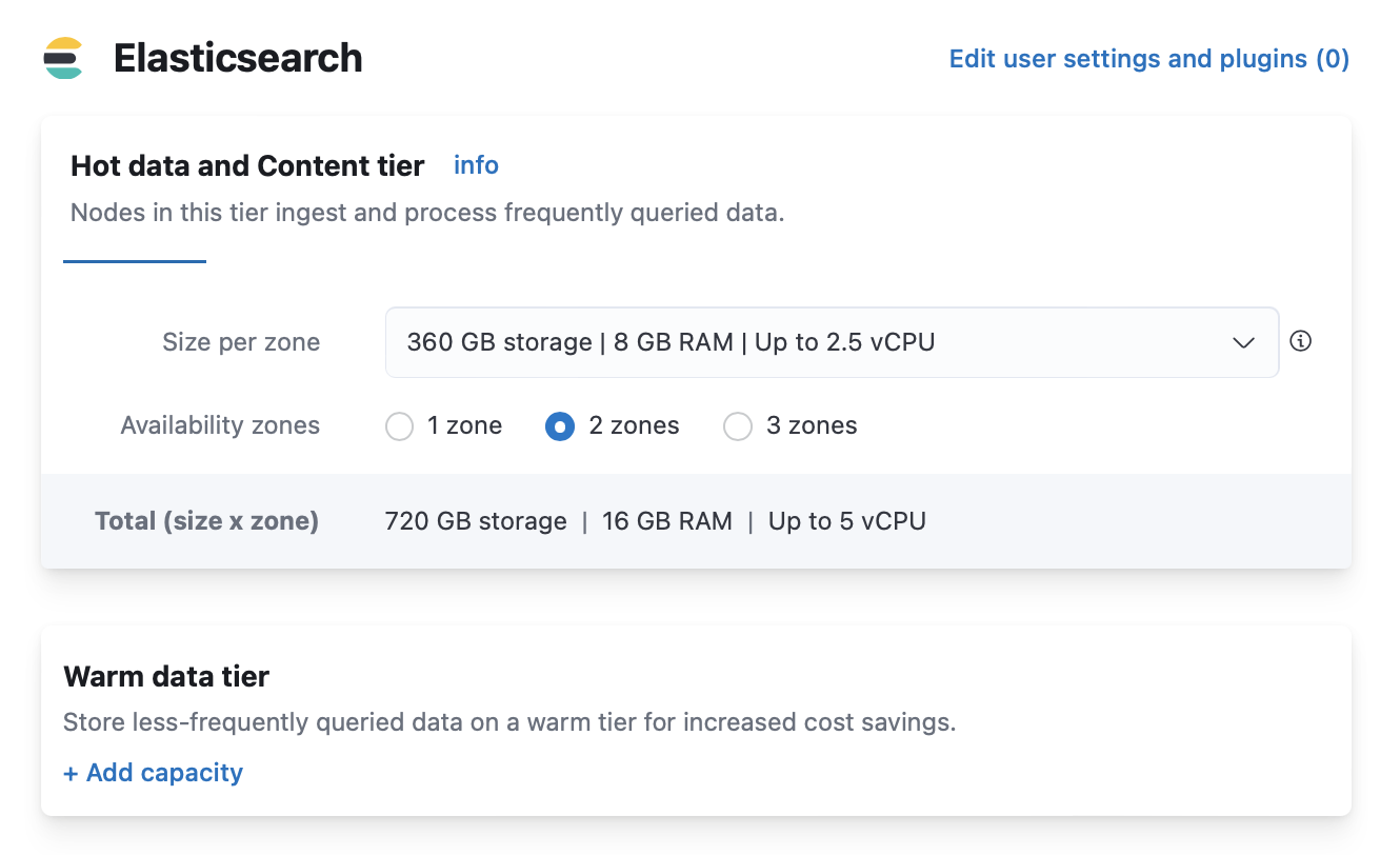 Add a warm data tier to your deployment