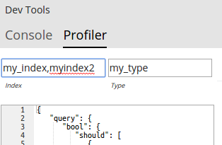 Filtering by index and type