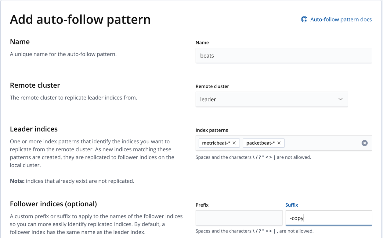 Add auto-follow pattern UI
