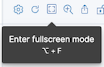 Image showing how to enter fullscreen mode from view dropdown