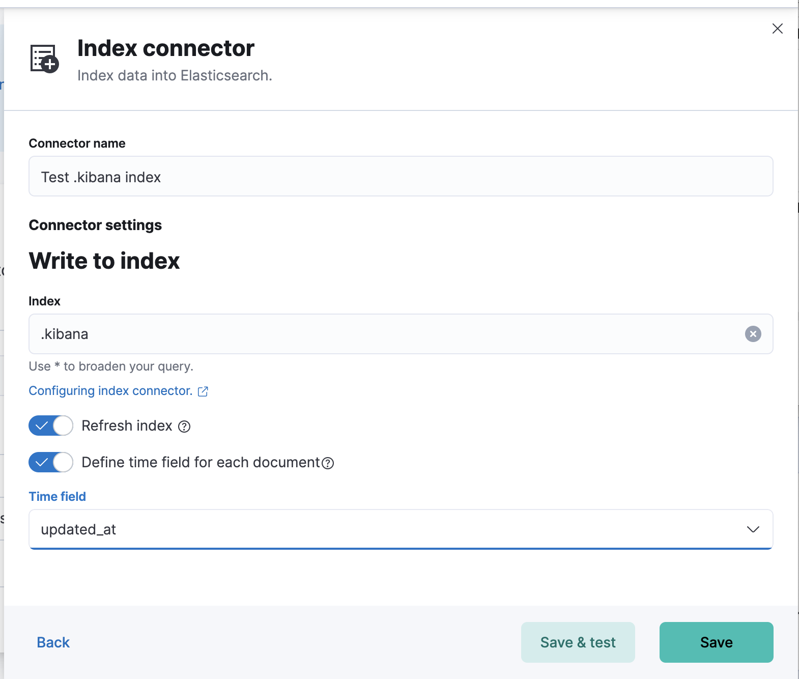 Index connector