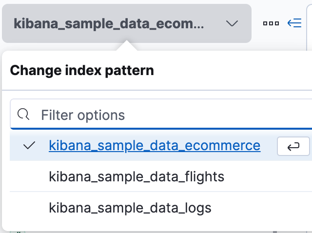 How to set the index pattern in Discover