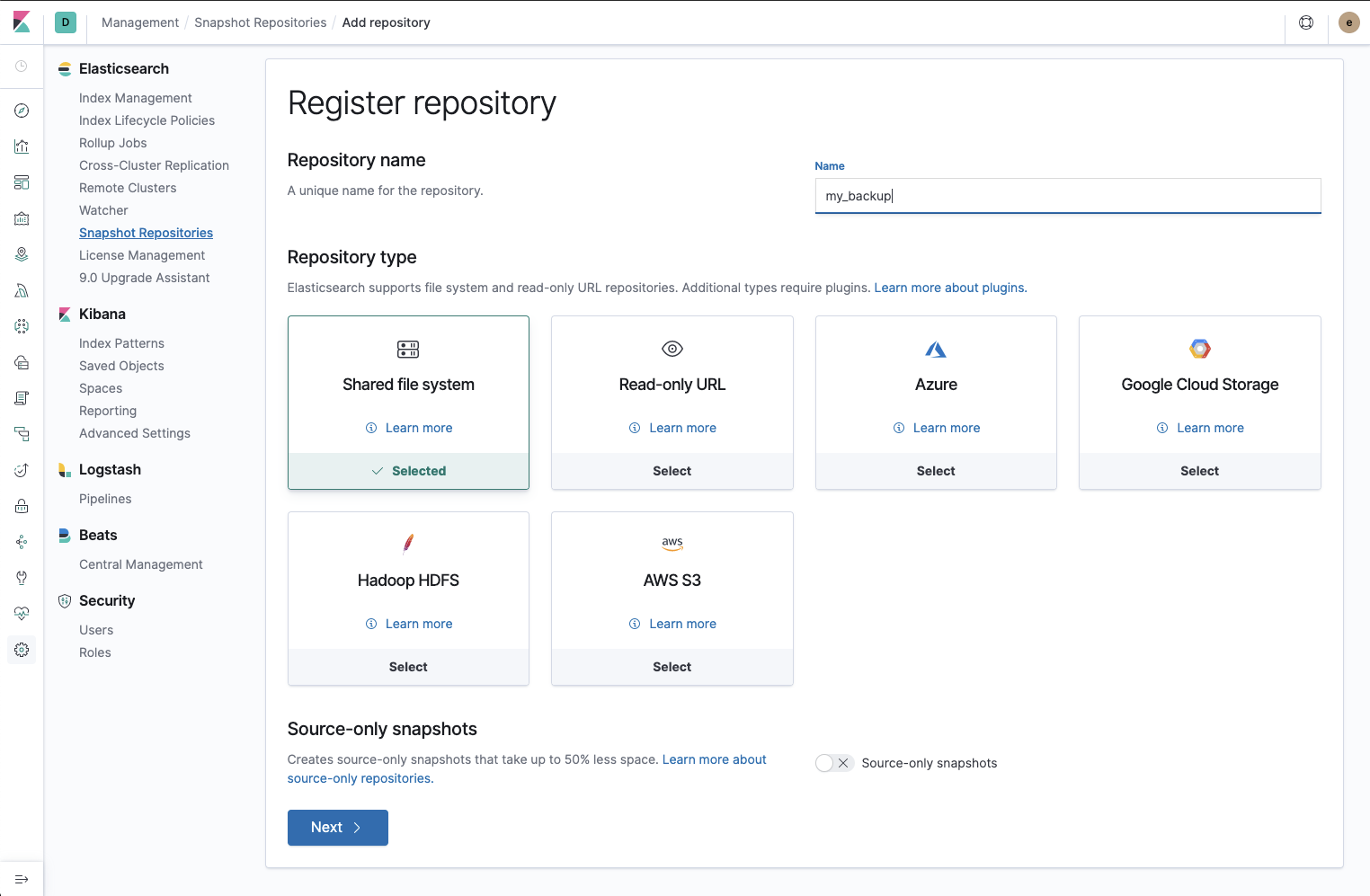 Register repository