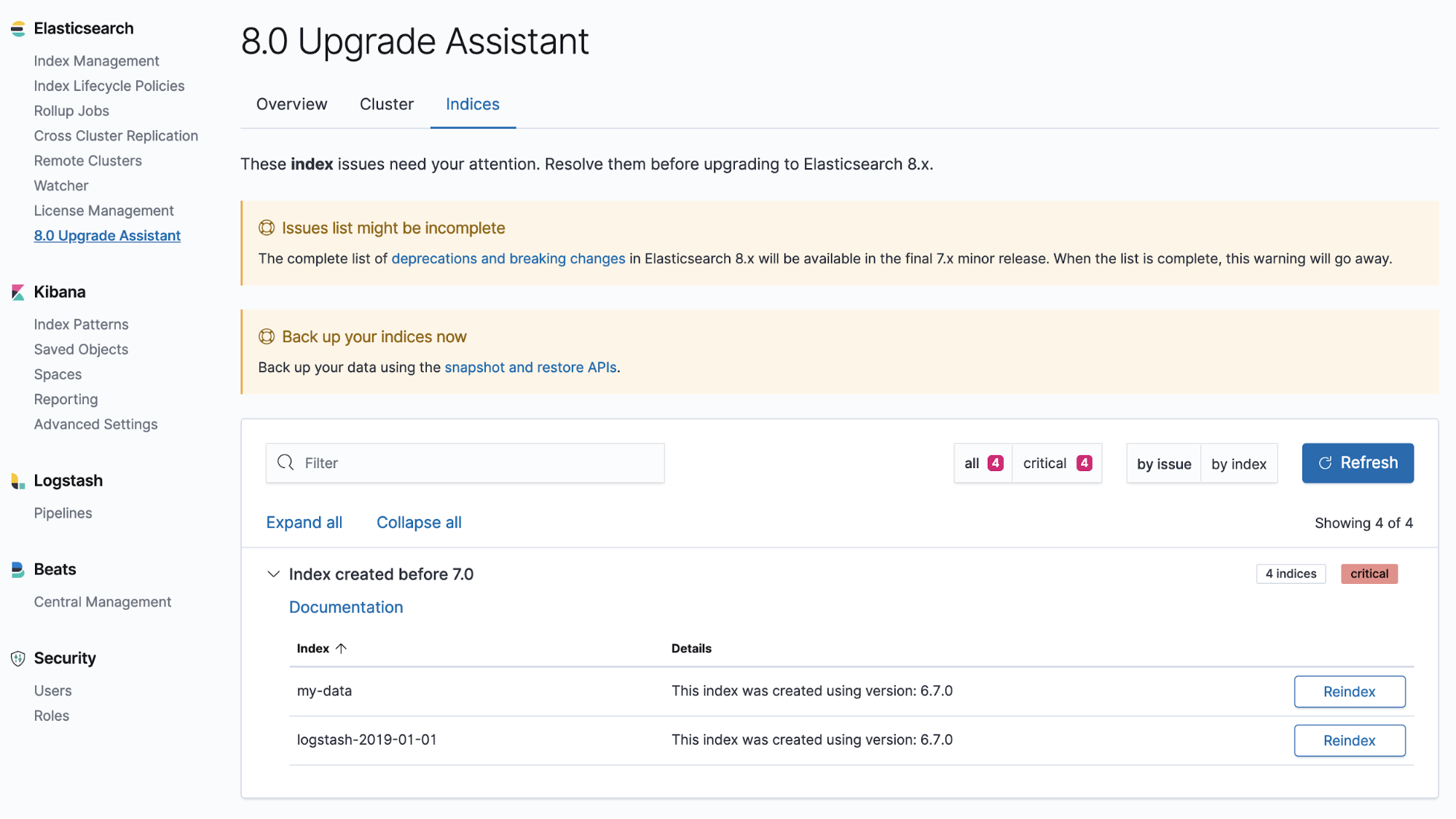 management upgrade assistant 8.0
