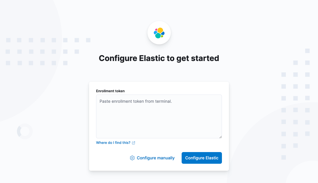 Configure Elastic to get started