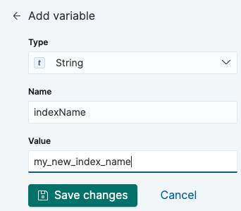 Variable syntax options