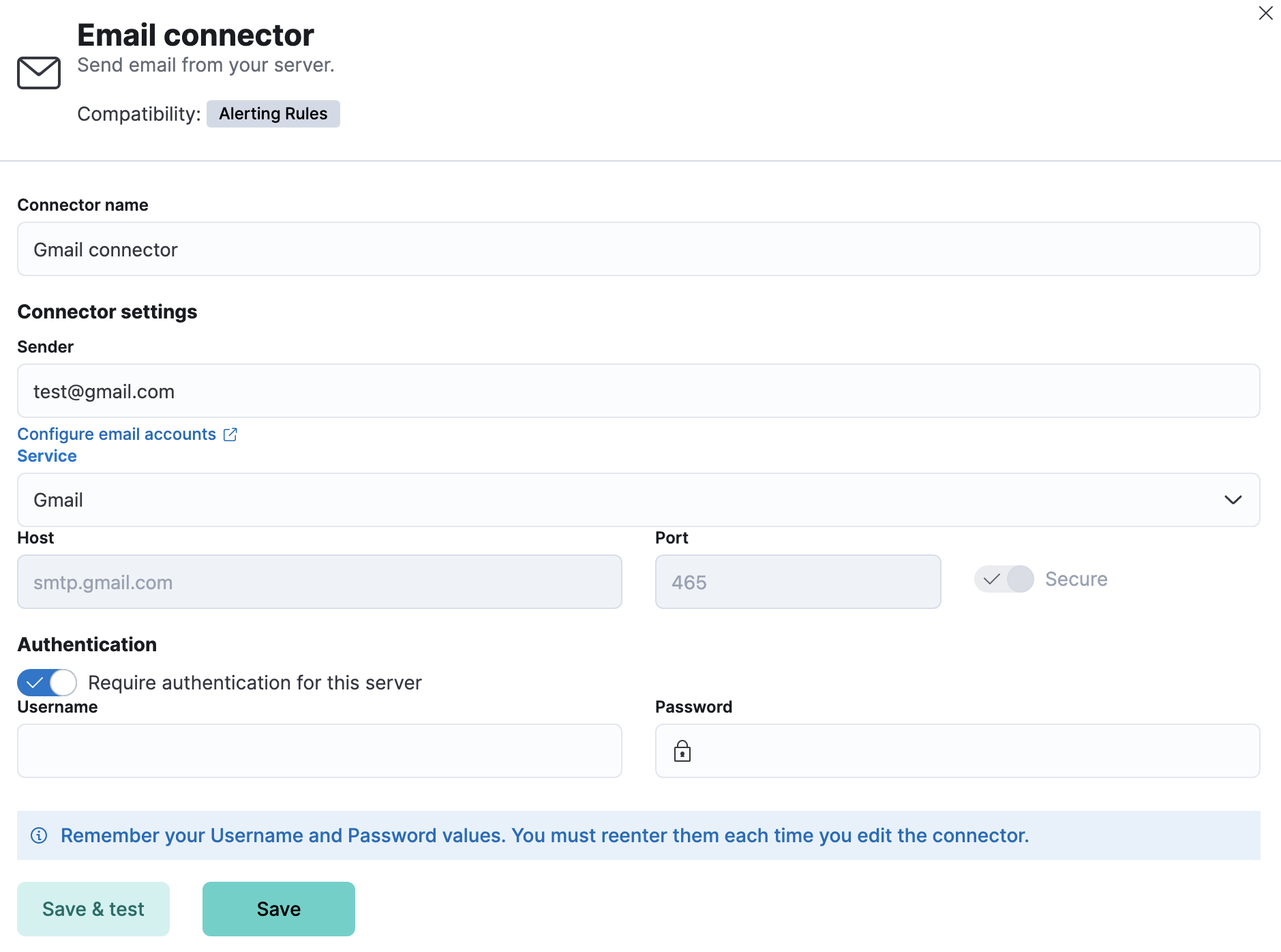 Email connector and action Kibana Guide [8.15] Elastic