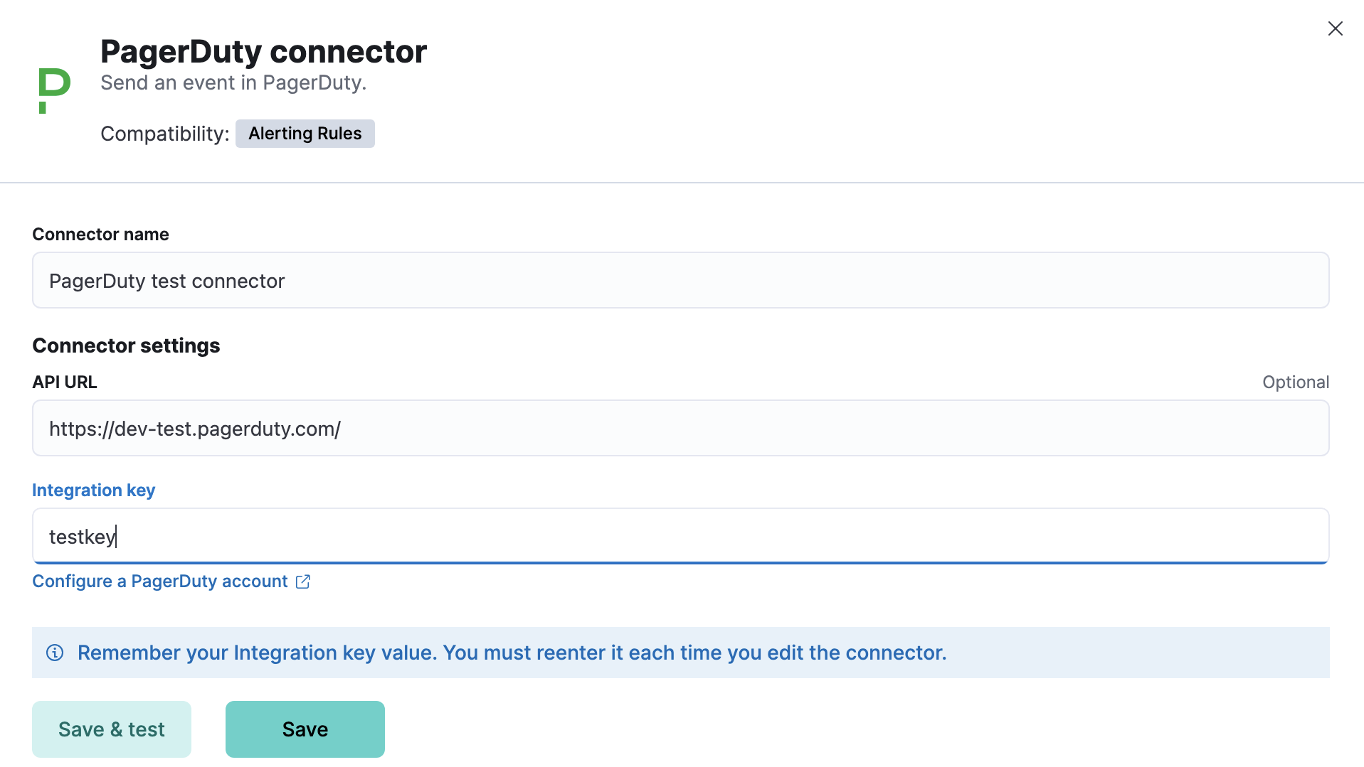 PagerDuty connector
