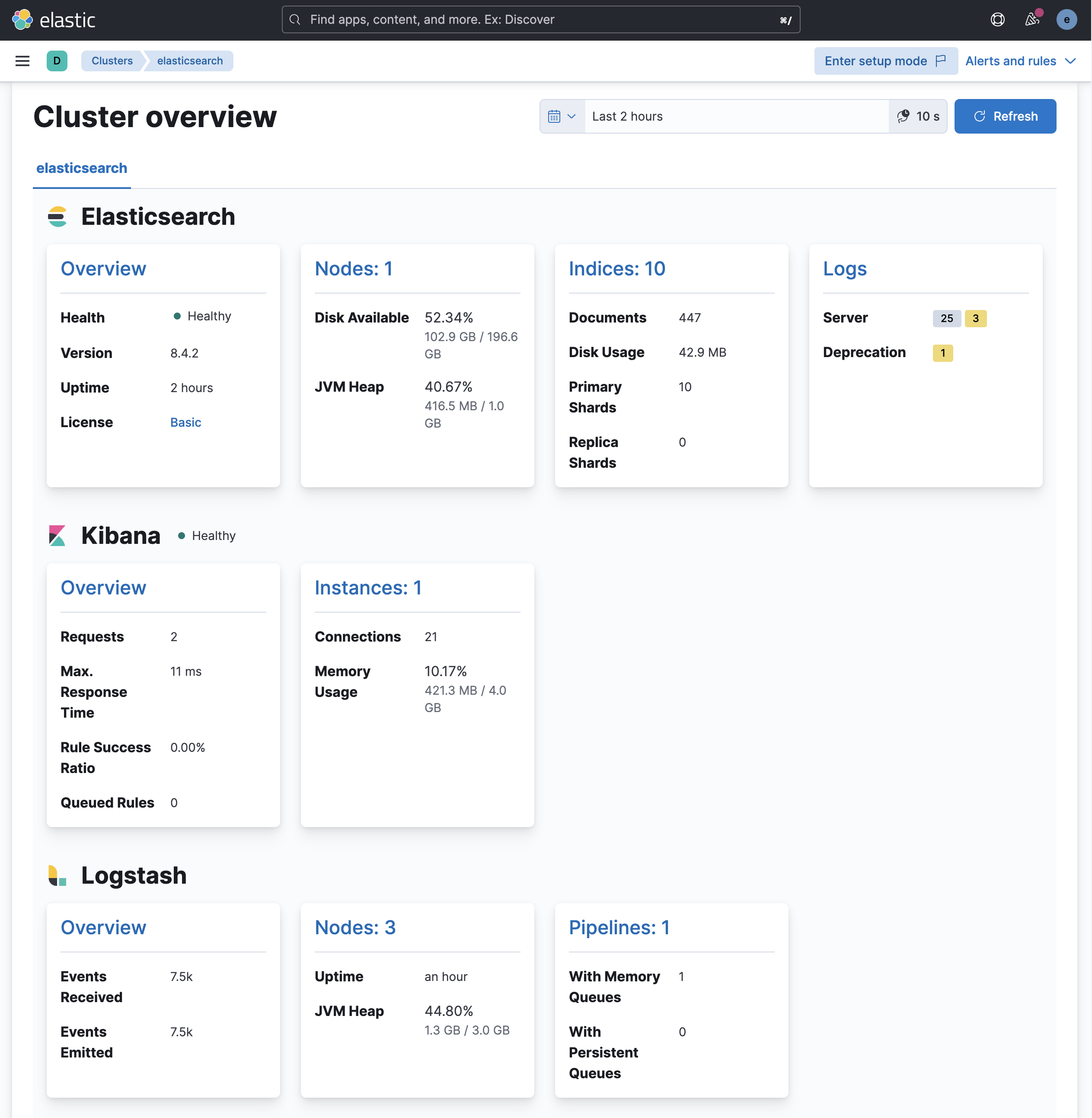 Stack Monitoring screenshot