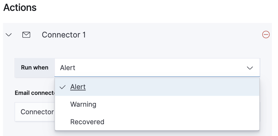 Configure when an alert is triggered