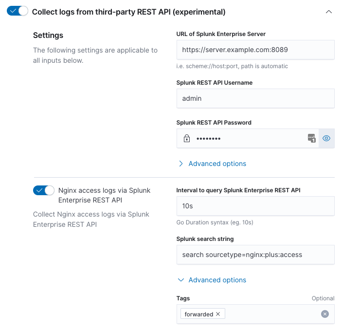 Fleet showing enabling third-party REST API settings