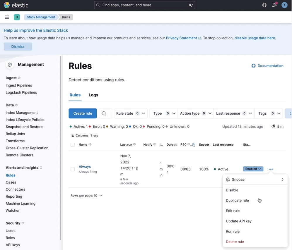 Save time setting up rules with Duplicate rule