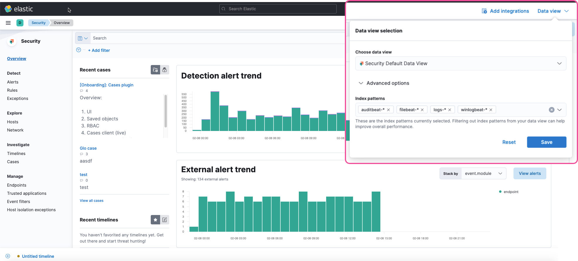 data view