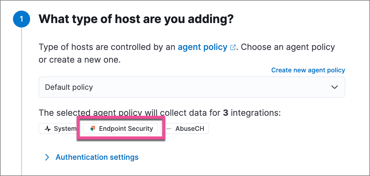 Add agent flyout with Endpoint Security integration highlighted.