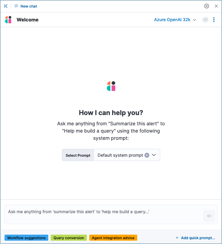 Image of AI Assistant chat window