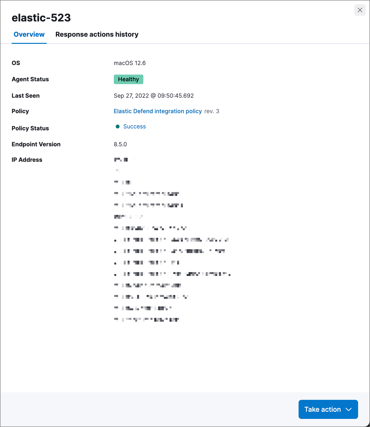 Endpoint details flyout