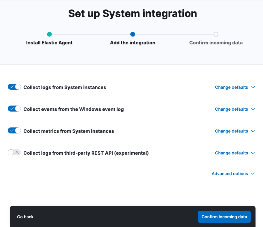 Configure the system integration