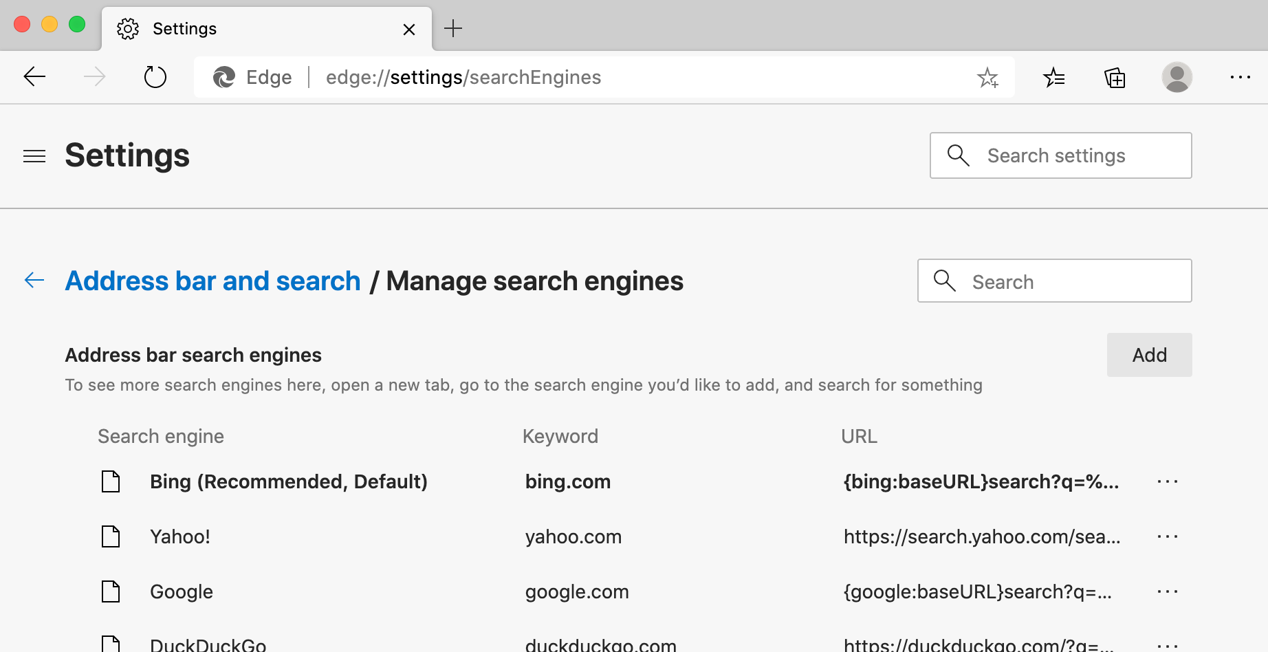 opensearch edge search engines
