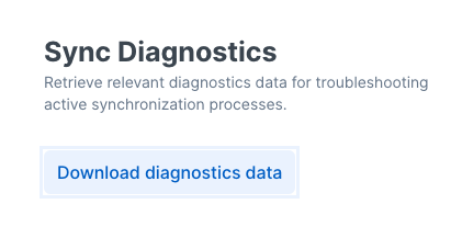 Downloading diagnostics data.
