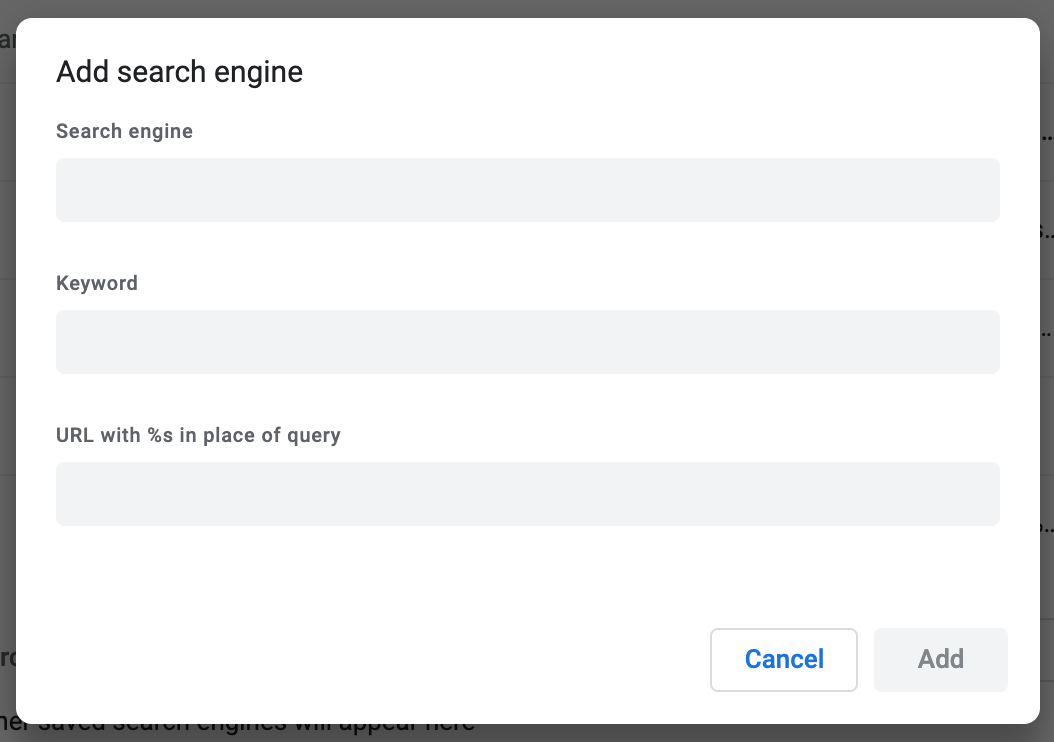 opensearch chrome search engine new