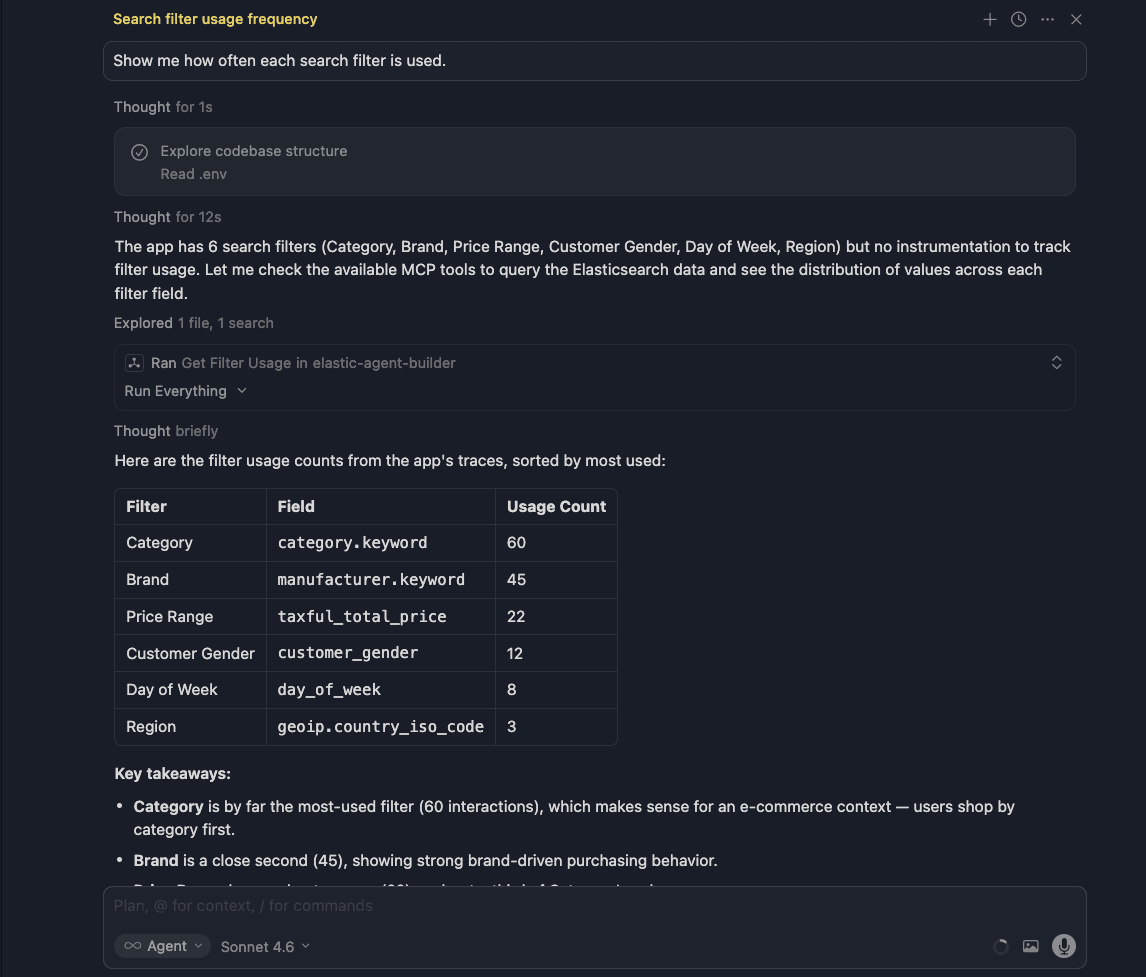 Filter usage breakdown returned by the get_filter_usage tool