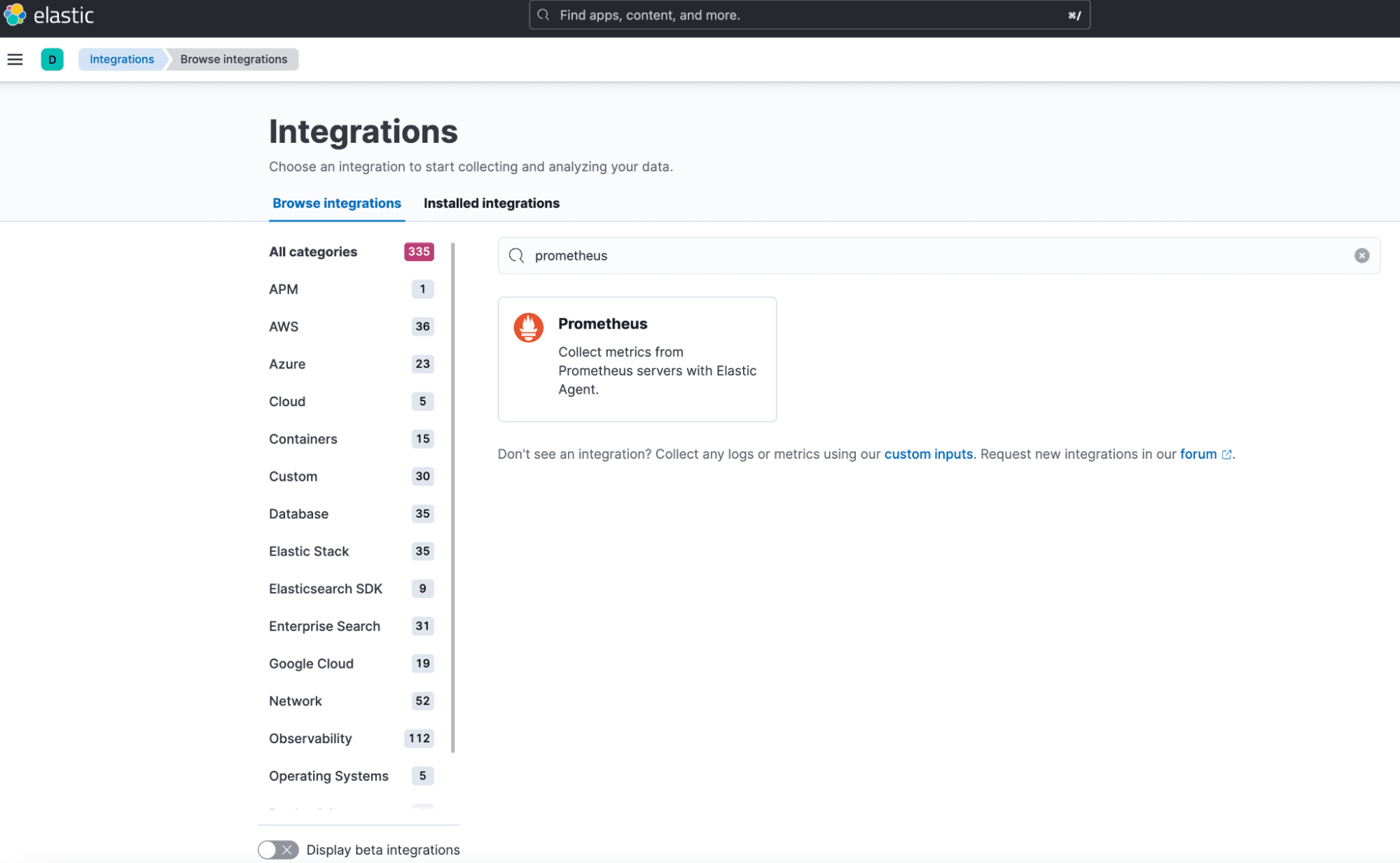 Ingesting and analyzing Prometheus metrics with Elastic Observability ...