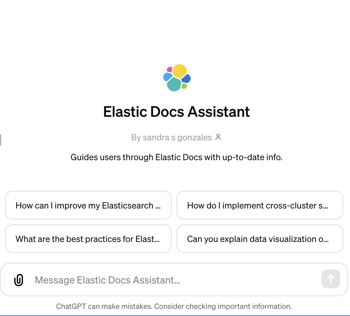 ChatGPT and Elasticsearch: Creating Custom GPTs with Elastic Data