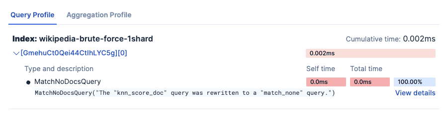 Combined filter term applied on the category field + range filter on the text_length field.