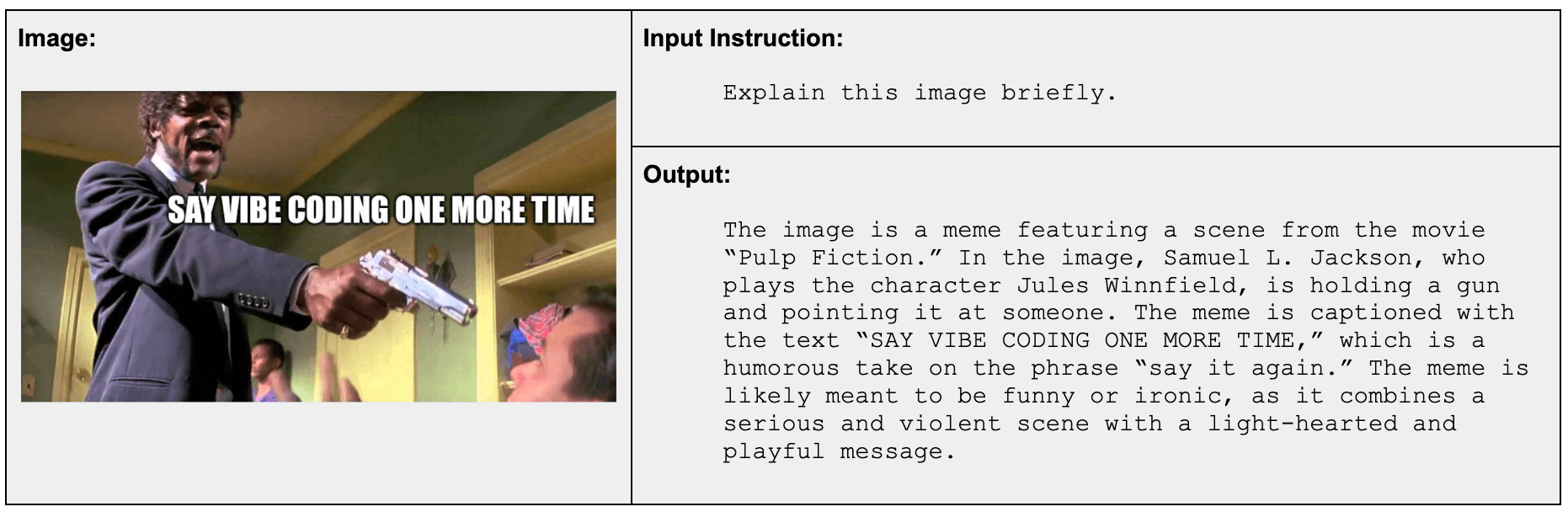 jina-vlm (visual language model) explains memes