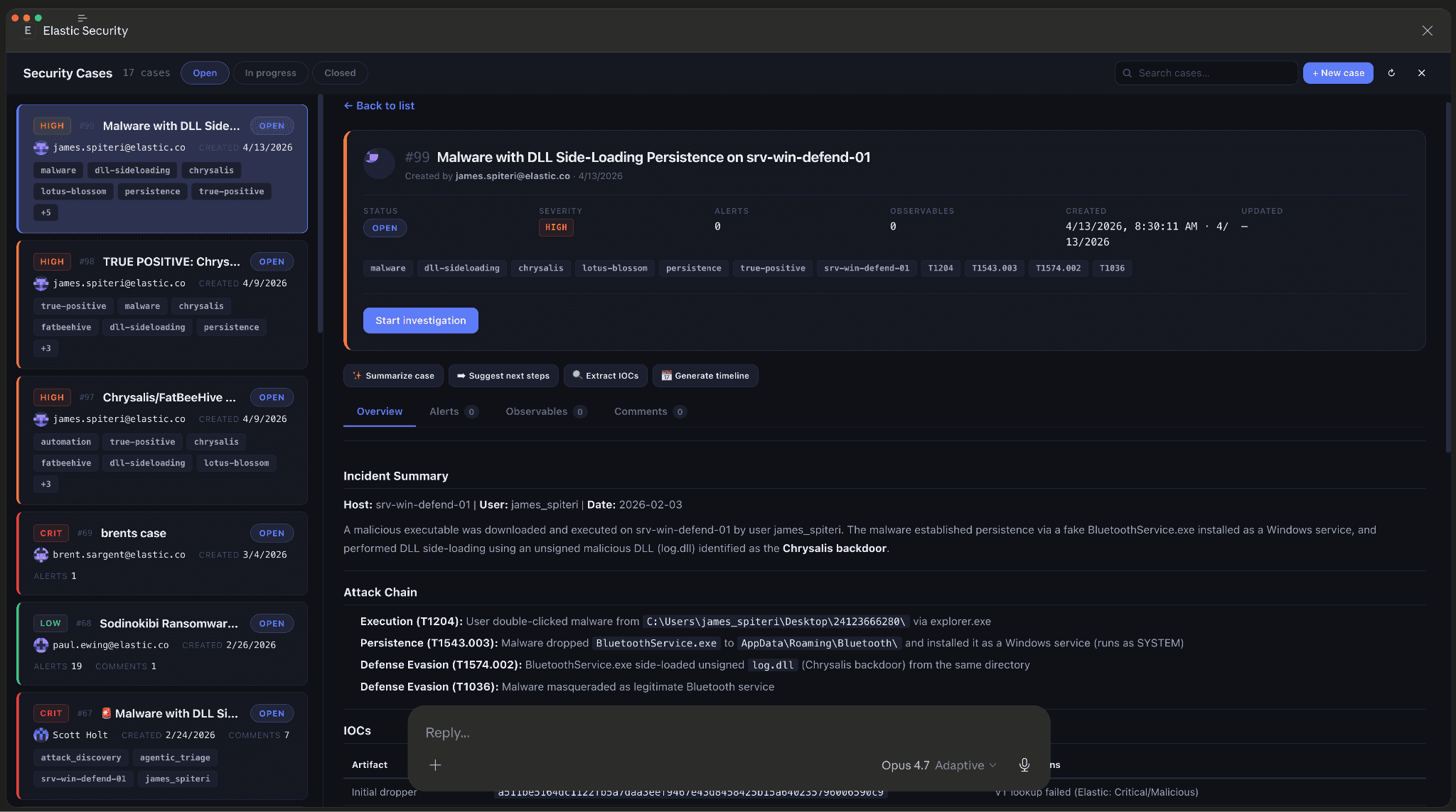 Elastic Security, Observability, and Search now offer interactive UI in your AI tools