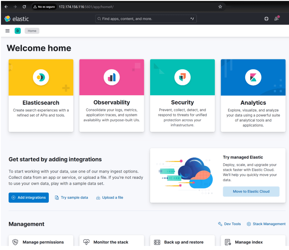 A working Elasticsearch deployment with Kibana running on Azure Virtual Machine.