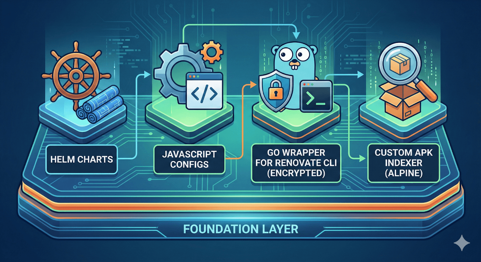 Foundational components for dependency management on Kubernetes