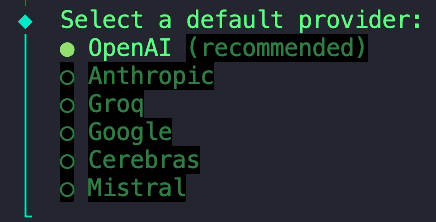 MastraでOpenAIが提供するモデルを選択する