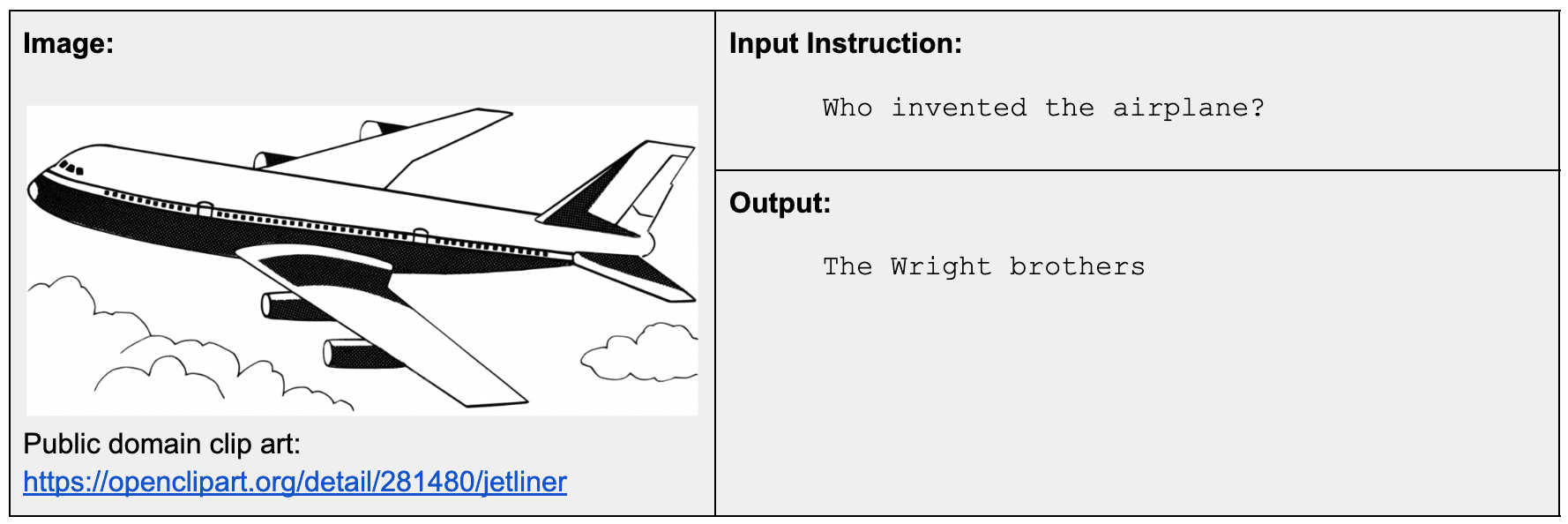 jina-vlm (visual language model) instructions given
