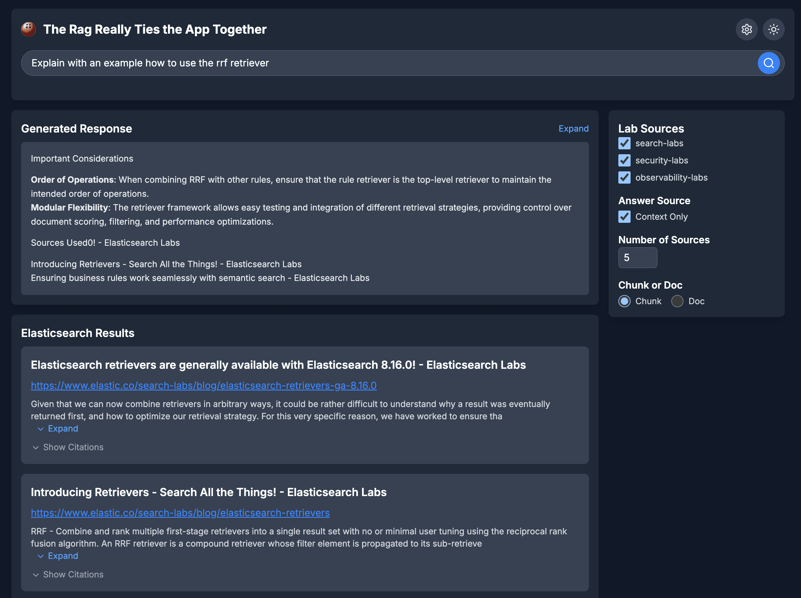 ChatGPT and Elasticsearch revisited: Part 2 - The UI abides