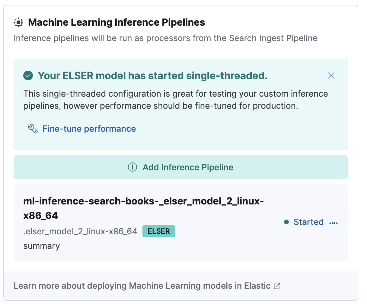 ML inference pipelines