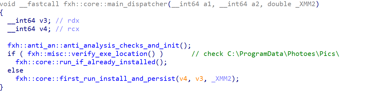 The malware checks whether the installation directory already exists (Source : Elastic Security Labs).