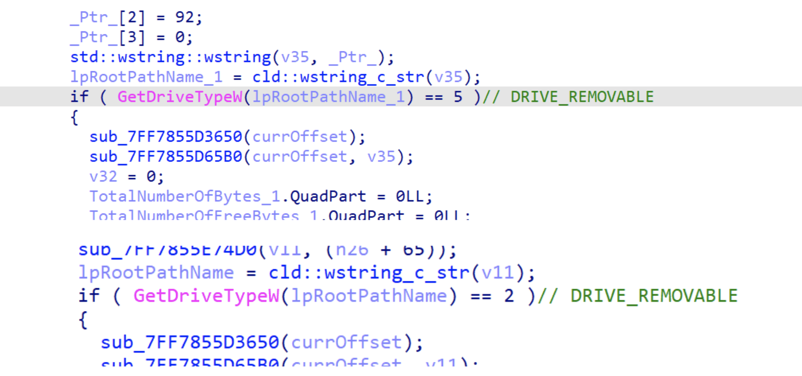 Removable drive infection with lure filenames and file theft by extension (Source : Elastic Security Labs).