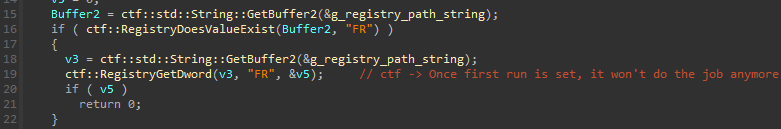 0x40C162 Not performing cleaning job if FR registry key is set